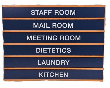 Hospital Signage Staff Room ( Interchangable Text )