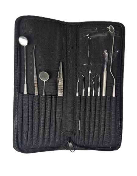 Black Dental Pouch With Instruments