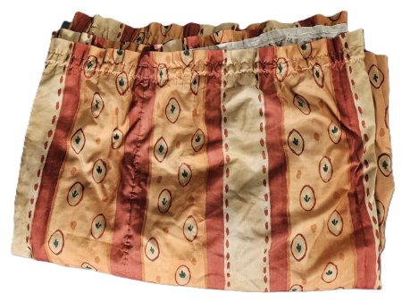 Fabric Patterned Curtains Approximately 18 feet wide