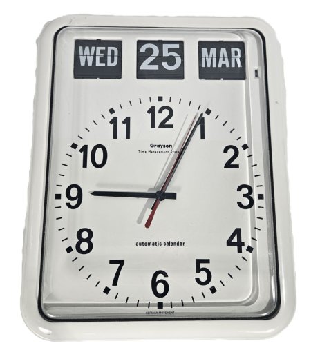 Large Clock With Changeable Date