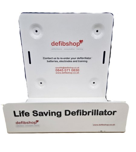Wall Mounted Defibrillator Holder White ( Defibrillator Priced Separately)  