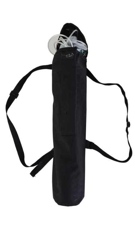 Black Carry On Pouch for Oxygen Tank. ( Oxygen Tank Priced Separately )