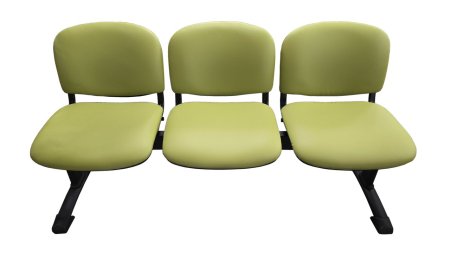 Waiting Room Chairs /  3 Seater Bench Green.
