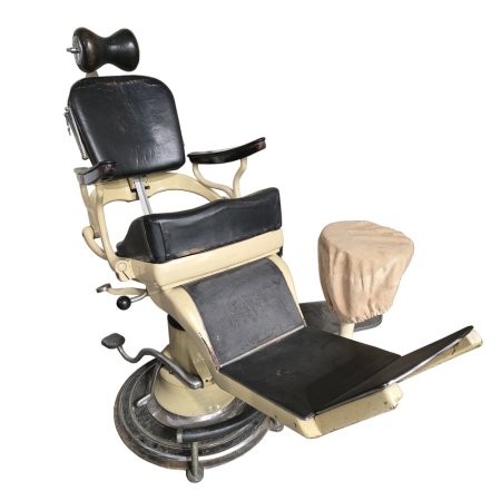 Period Cream Dental Chair With Stool