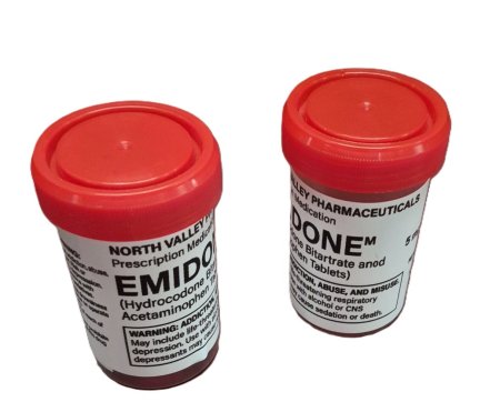 Red Top Pill Bottle
