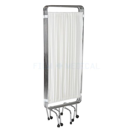 Hospital Screen in White and Chrome