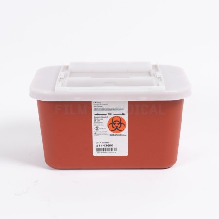 Red Sharps Bin