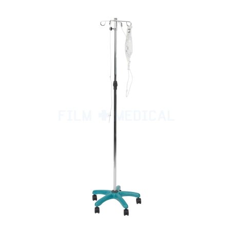 Dark Turquoise Drip Stand IV & With Giving Set