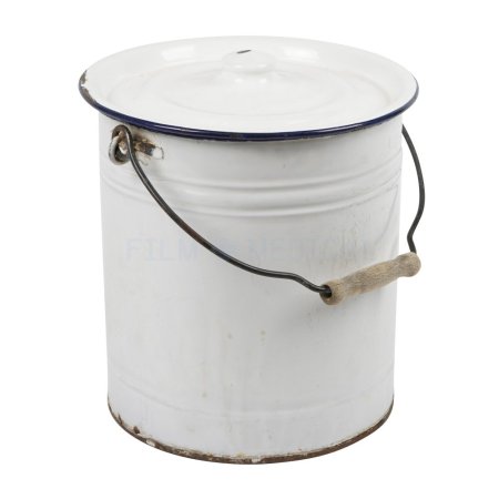 Enamel Bucket With Lid
