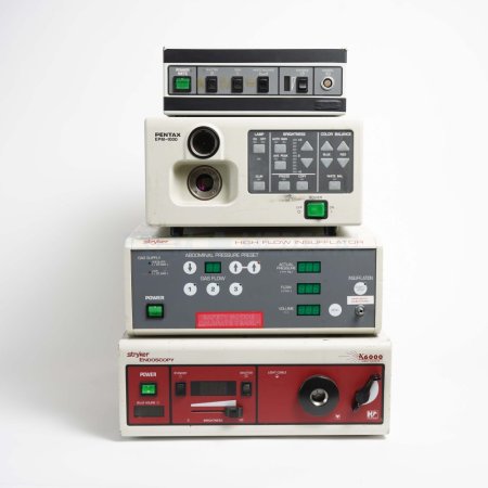 Stack Of Endoscope Machines 