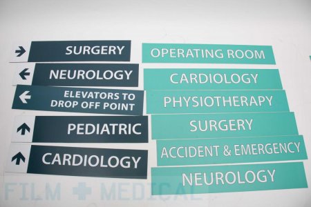 Hospital Signage Priced Individually