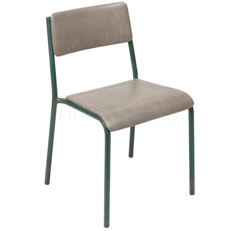 Period Grey Chair With Green Legs