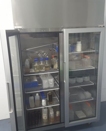 Double fridge stainless steel